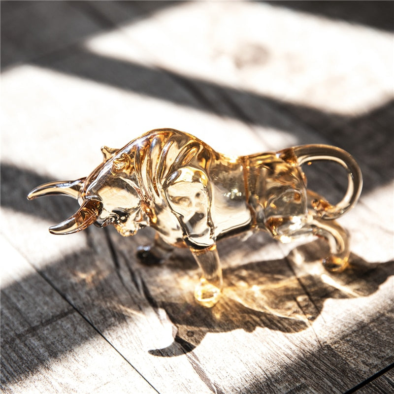 Crystal Bull Figurine