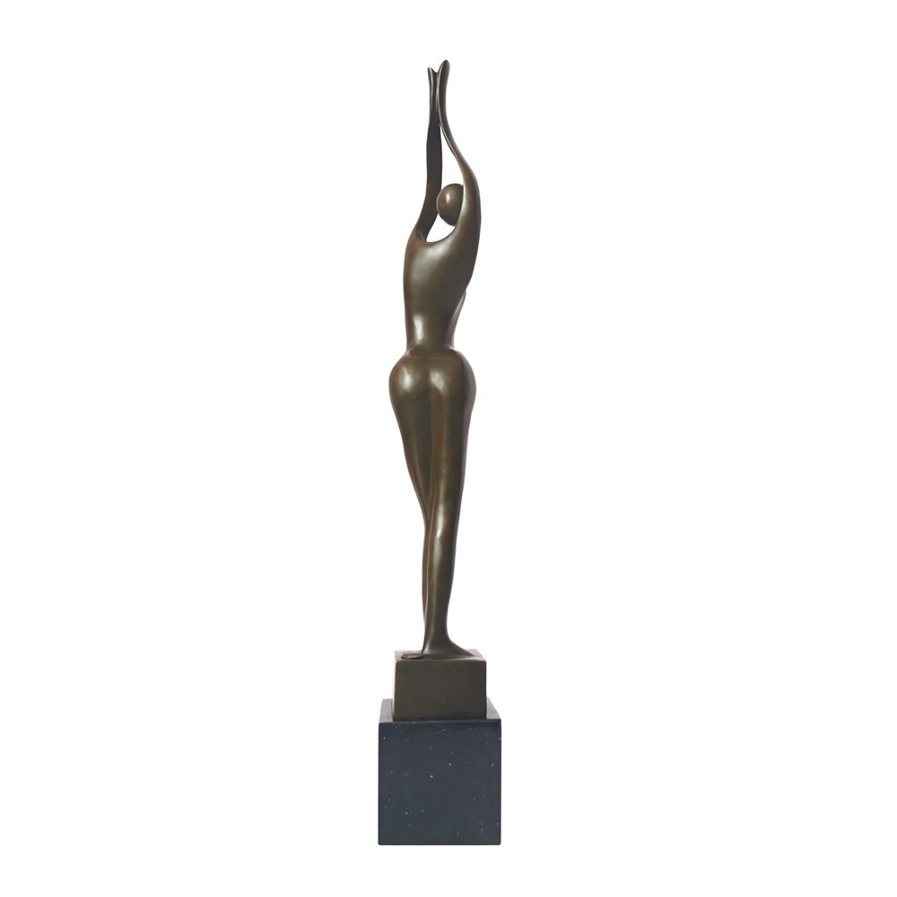 Bronze Sculpture <br/> Bronze Woman Statuette 53 cm