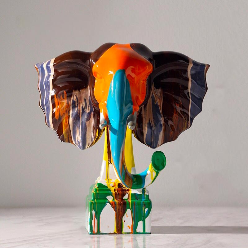 Elephant Statue <br/> Multicolor