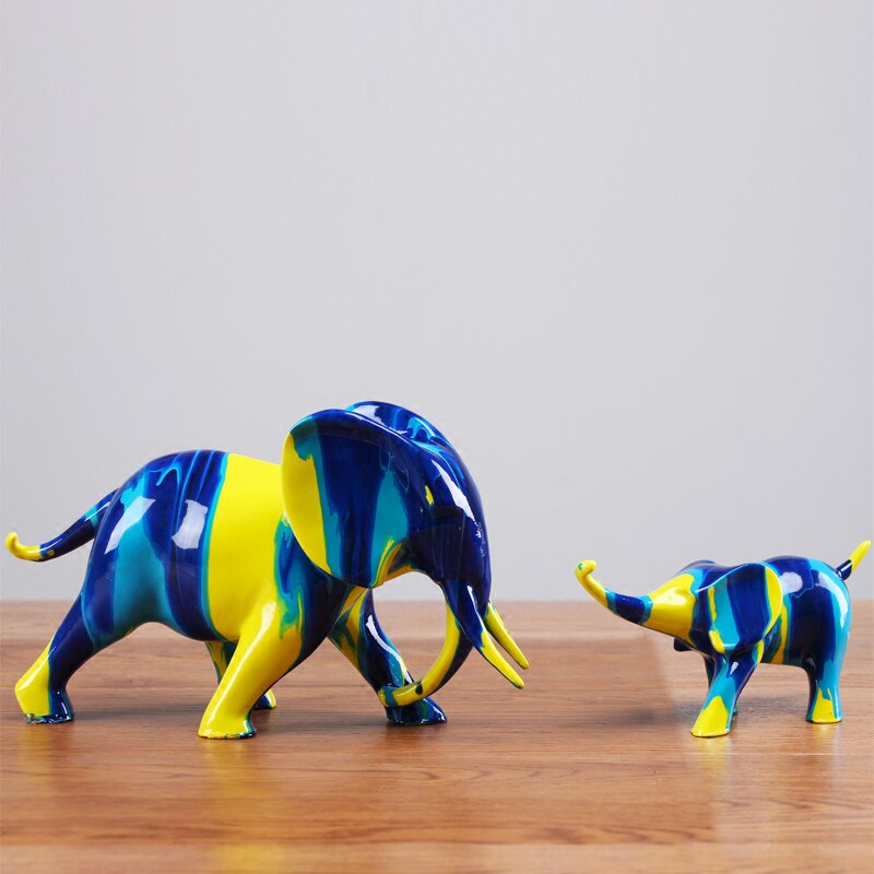 Elephant Decor Statue <br/> Family