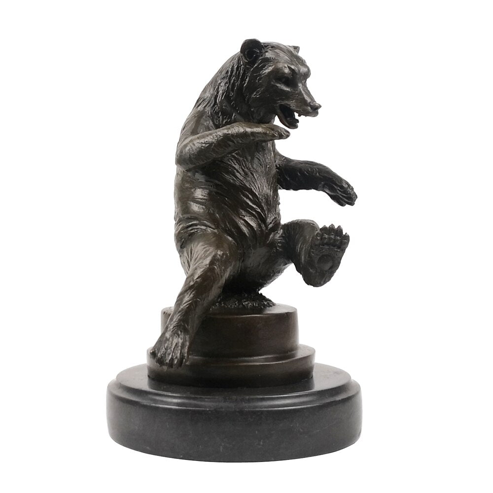 Bronze Animal Sculpture <br/> Bear 22 cm
