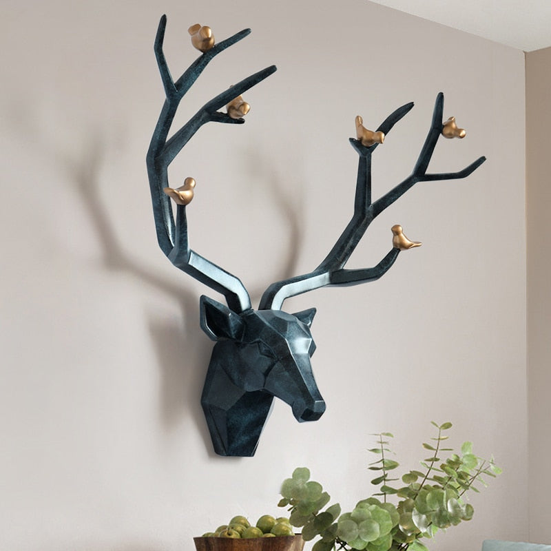 Modern Wall Sculpture <br/> Origami Deer Head
