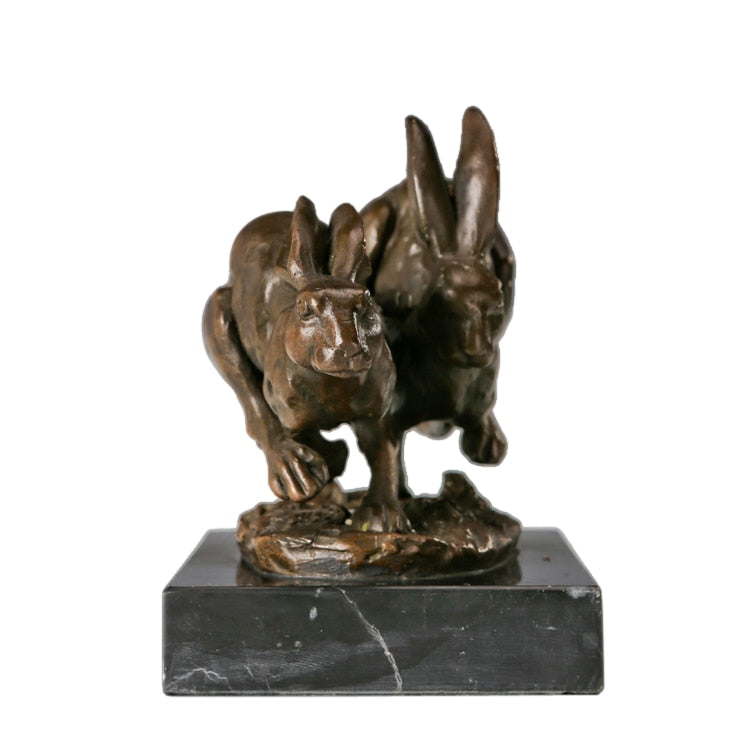 Bronze Rabbit Sculpture