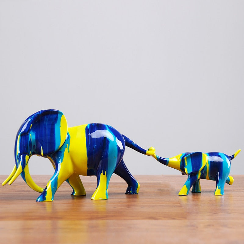 Elephant Decor Statue <br/> Family