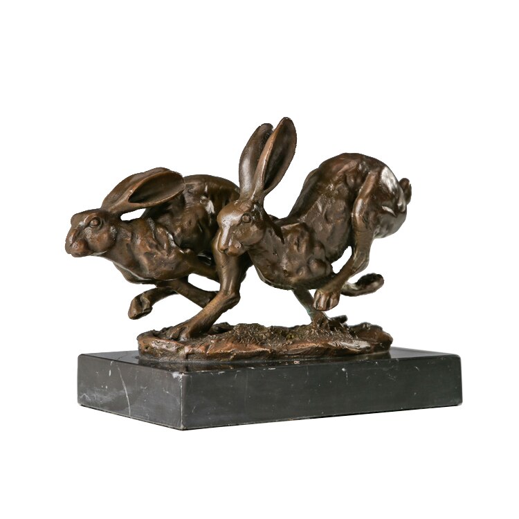 Bronze Rabbit Sculpture