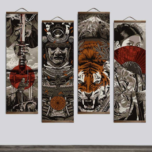 Heart Of A Warrior Samurai Paintings