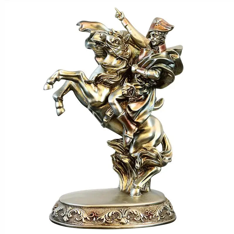 Napoleon on Horseback Statue, Silver, 33 cm