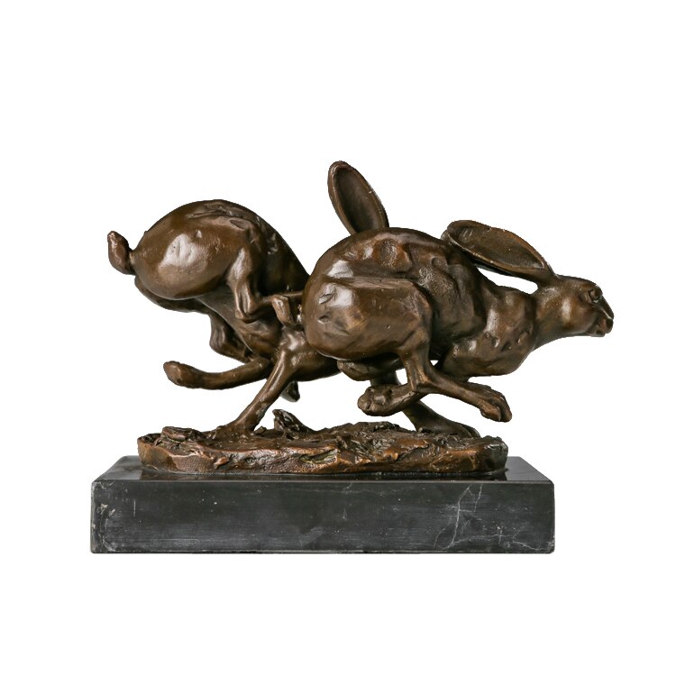 Bronze Rabbit Sculpture