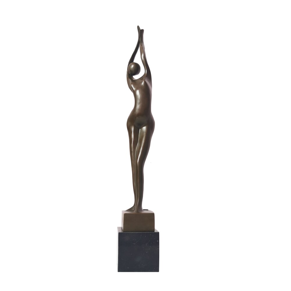 Bronze Sculpture <br/> Bronze Woman Statuette 53 cm