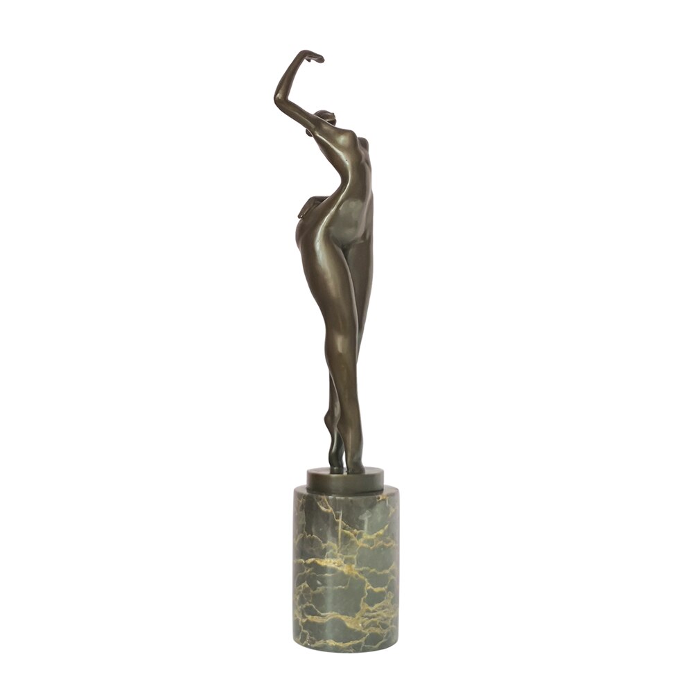 'Posing' Woman Bronze in Bronze 44 cm