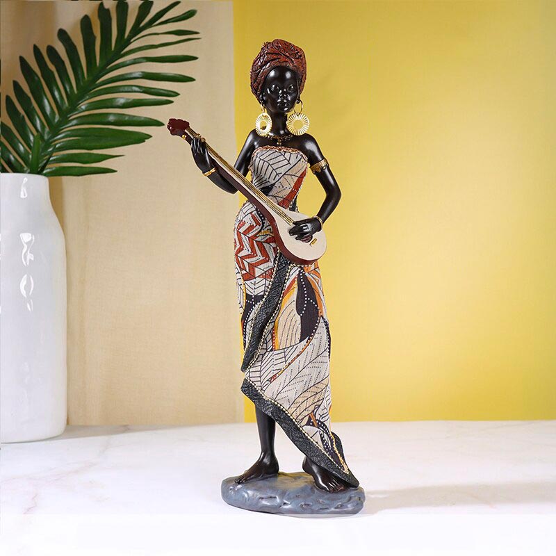 African Statue <br/> Woman 31 cm