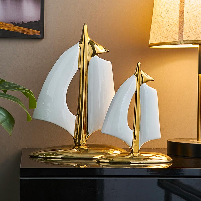 Modern Sculpture <br/> Boat Decor