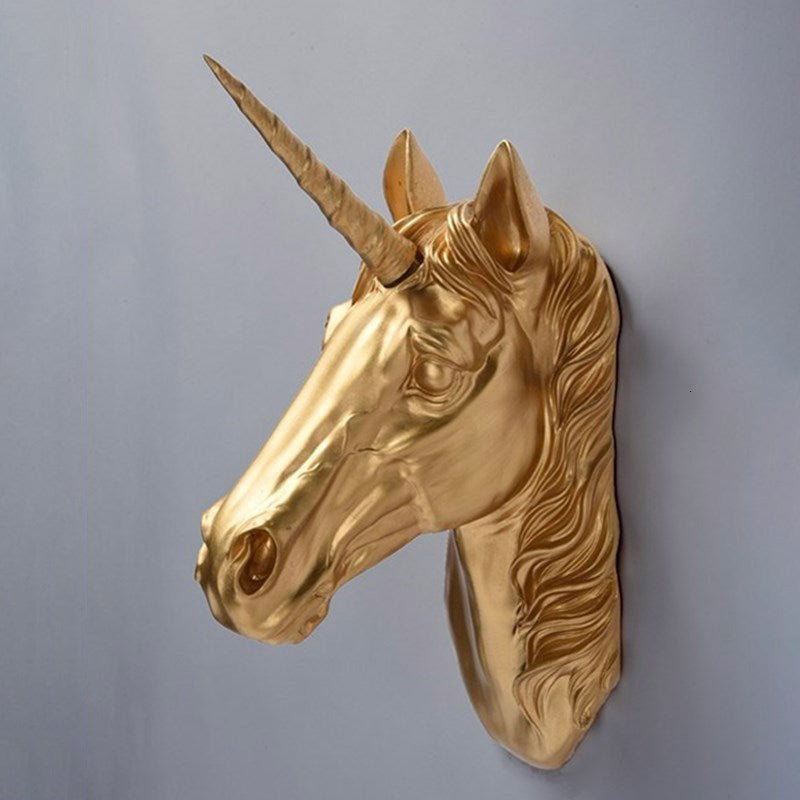 Unicorn Wall Sculpture <br/> Contemporary Wall Statue