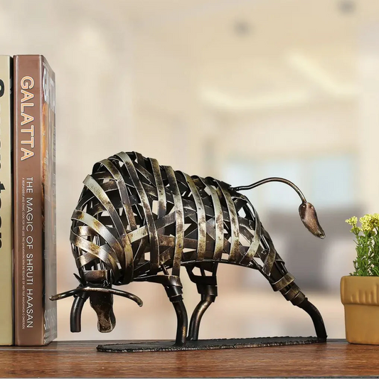 Rusty Bull Sculpture
