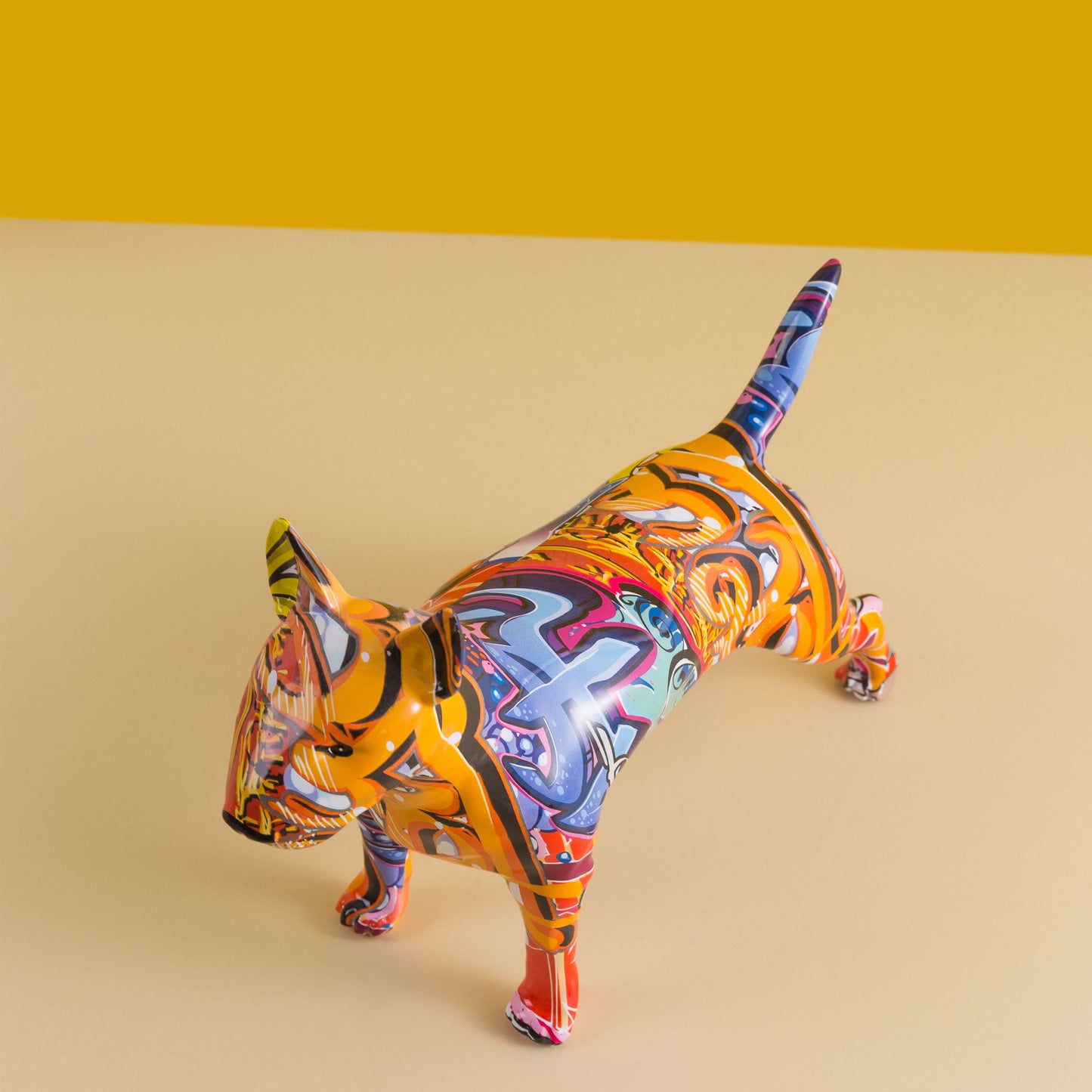Graffiti Bull Terrier Statuette