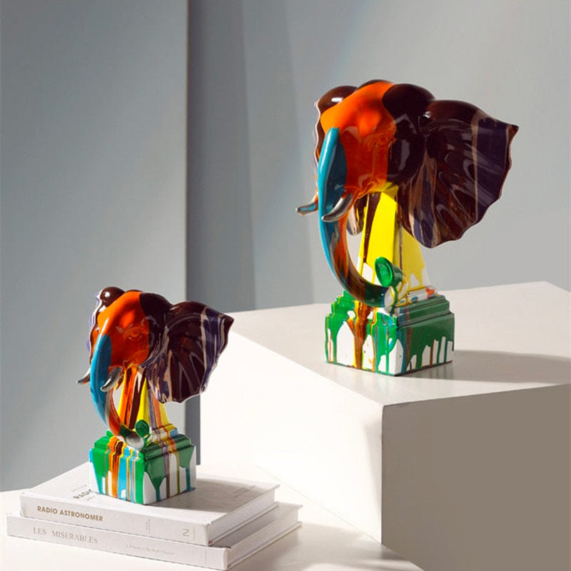 Elephant Statue <br/> Multicolor