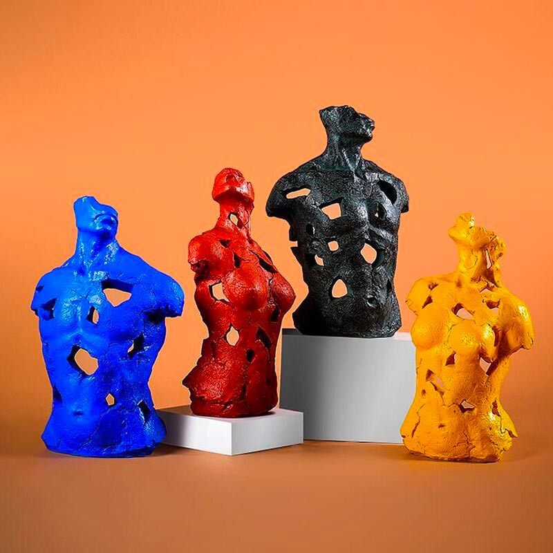 Contemporary Sculpture <br/> Colorful Bust Sculpture