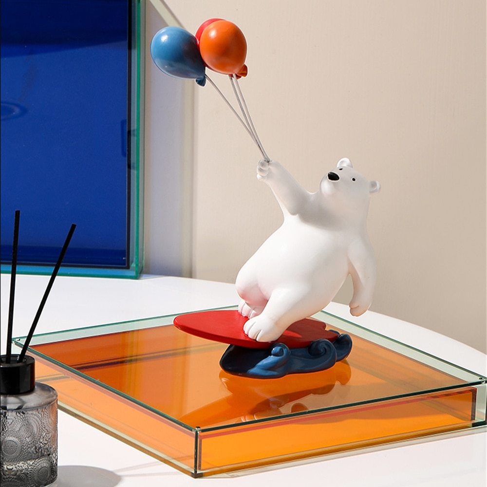 Balloon Polar Bear Surfer