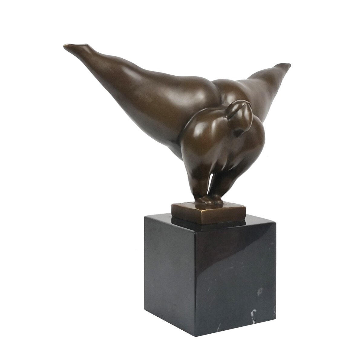 Curvy Bronze Woman Sculpture 22 cm