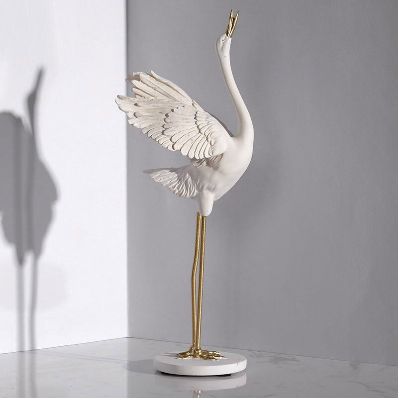 Bird Statue <br/> Wading Bird Statuette 28 cm