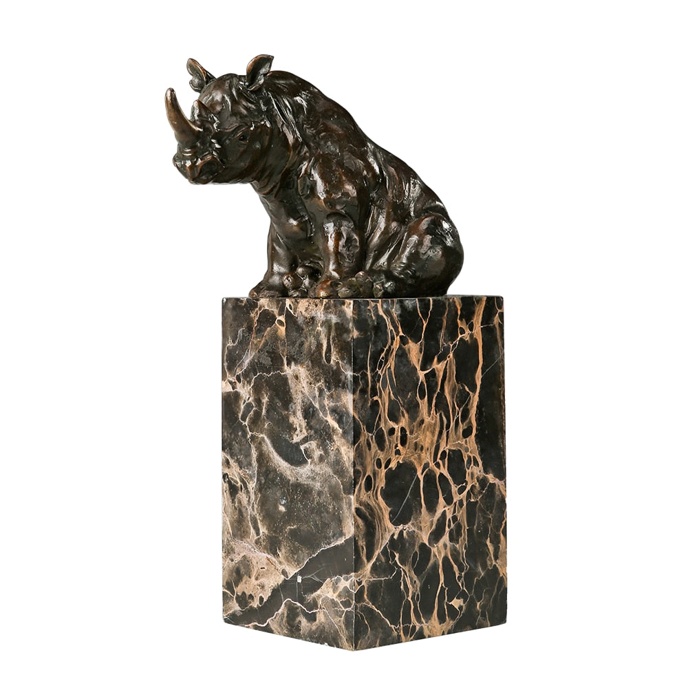 Bronze Rhinoceros 21 cm