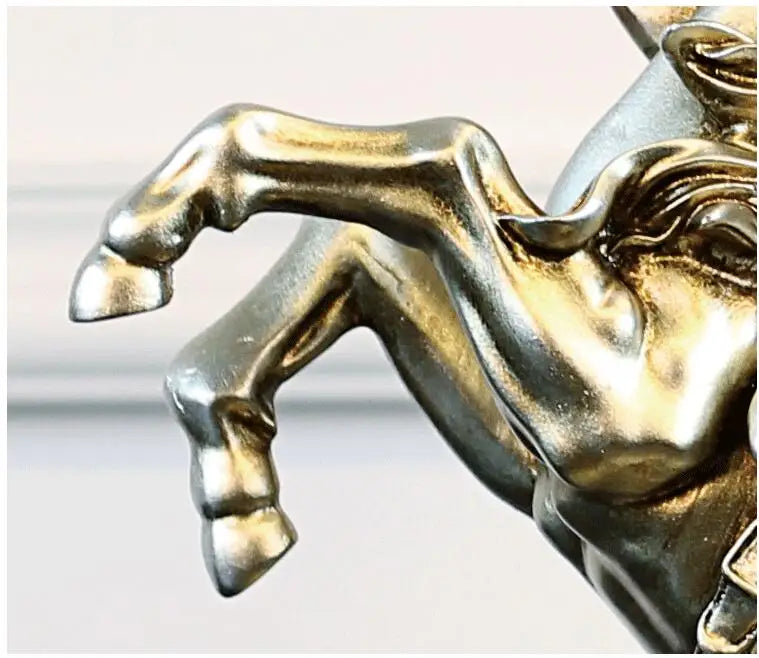 Napoleon on Horseback Statue, Silver, 33 cm