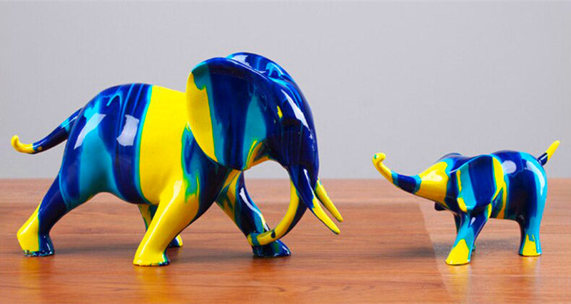 Elephant Decor Statue <br/> Family