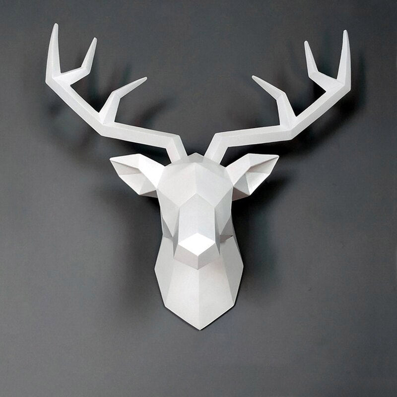 Deer Wall Sculpture <br/> Origami Wall Decor