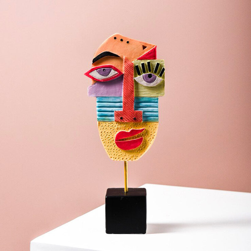 Abstract Sculpture <br/> Abstract Face Decor 23 cm