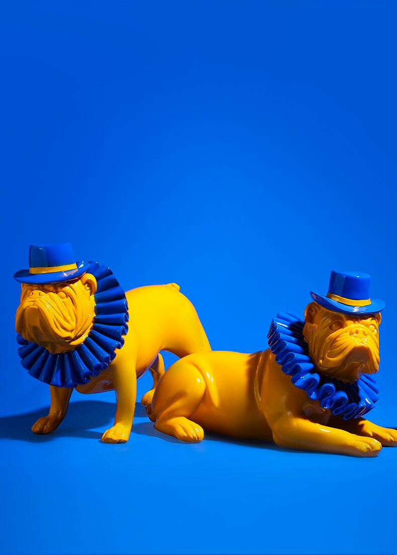 Bulldog Statue <br/> English Bulldog Decor 19 cm