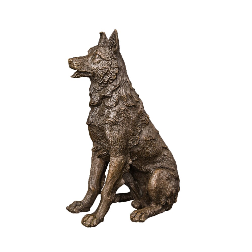 Bronze Animal Sculpture <br/> Dog 20 cm