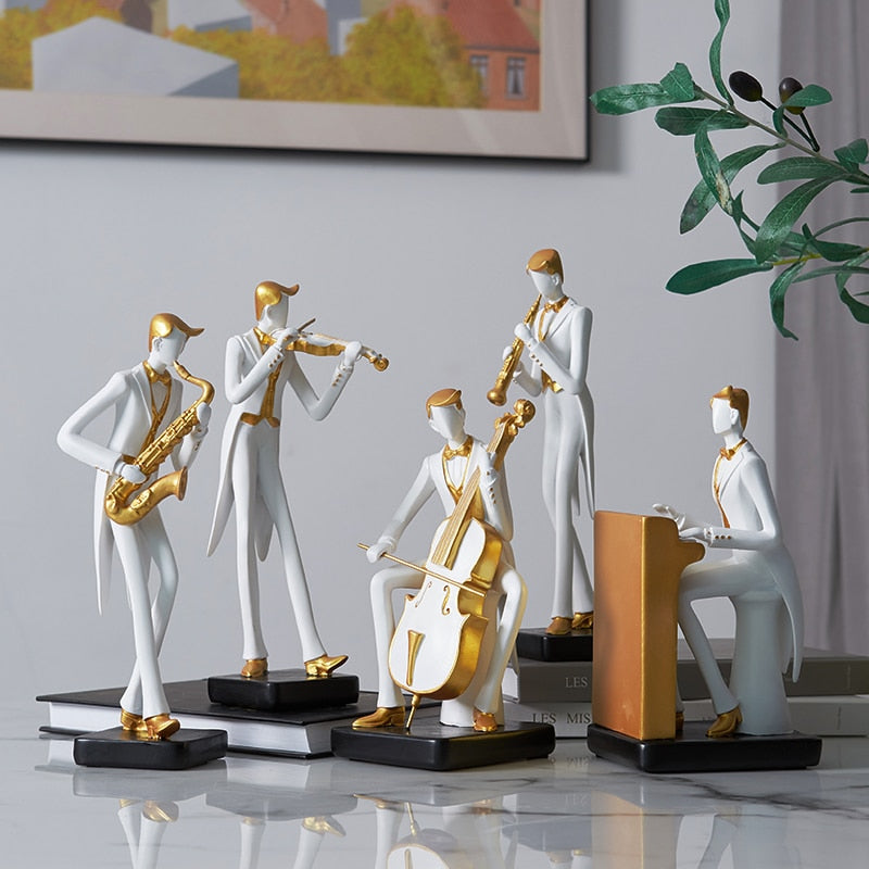 Man Statue <br> Musician Statuette