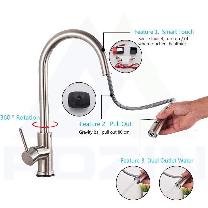 Smart Touch Kitchen Faucet