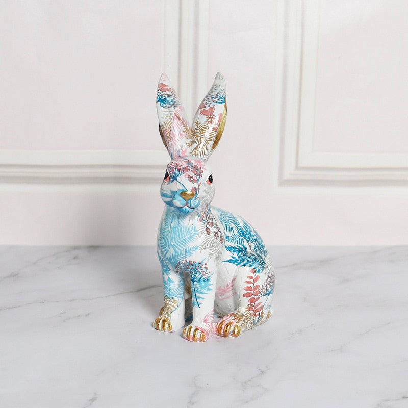 Pastel Rabbit Statue