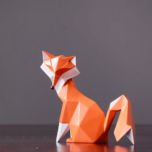 Origami Statue <br/> Foxy White Fox