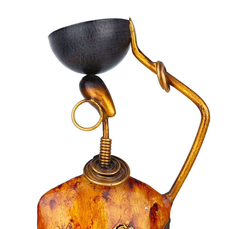 African Statue <br/> in Metal
