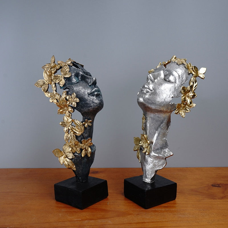 Woman Statue <br/> Woman Face Sculpture 31 cm