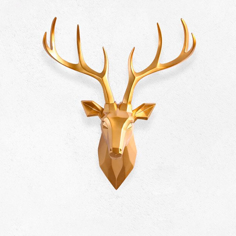 Deer Wall Sculpture <br/> Gold Wall Decor