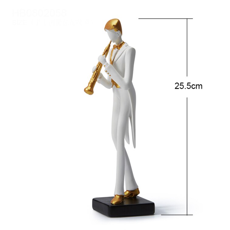 Man Statue <br> Musician Statuette