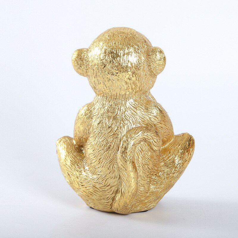 Gorilla Statue <br/> The 3 Wise Monkeys Decor 14 cm
