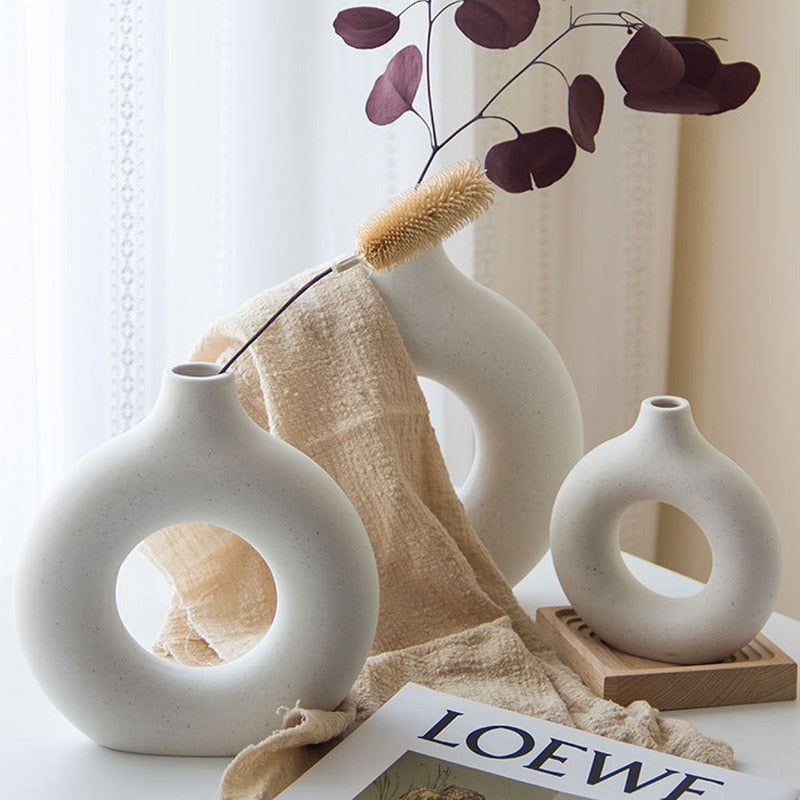 Hollow Ceramic Vase