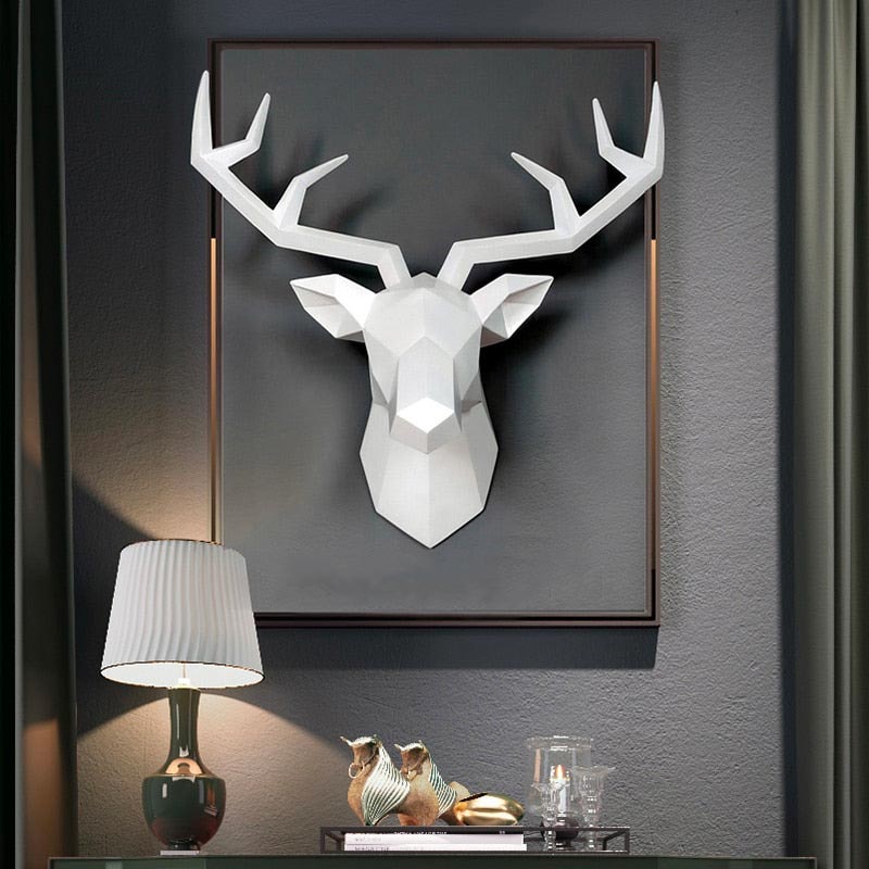 Deer Wall Sculpture <br/> Origami Wall Decor