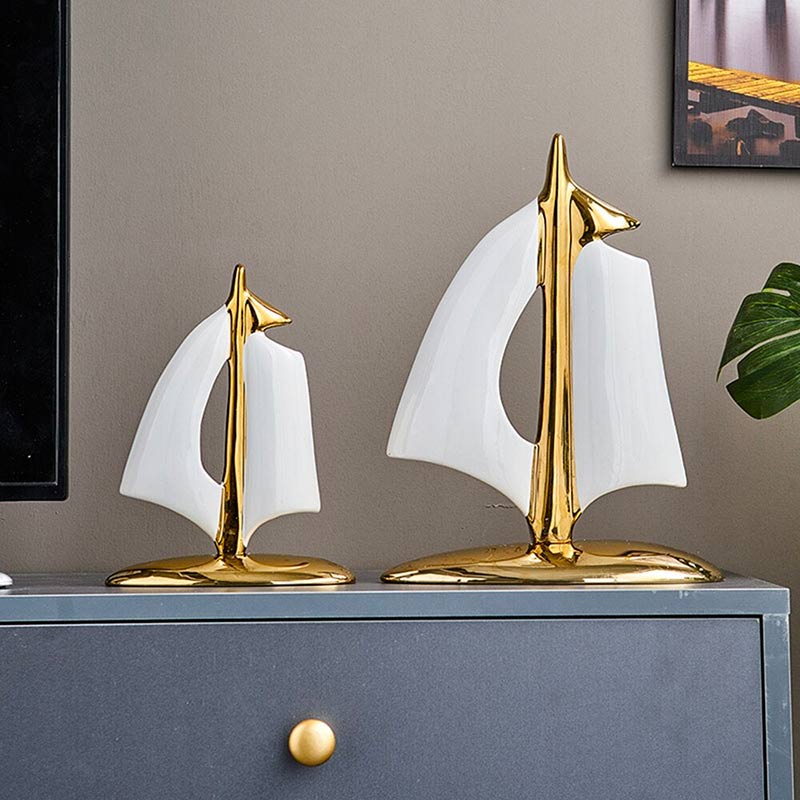 Modern Sculpture <br/> Boat Decor