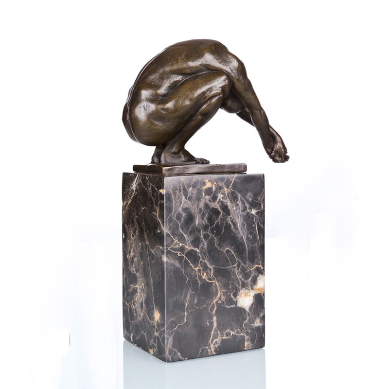 Modern Bronze Sculpture <br/> 'The Diver'