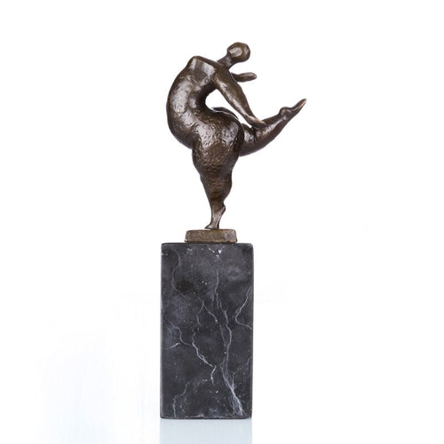 Bronze Sculpture <br/> Balance Bronze Statue 28 cm