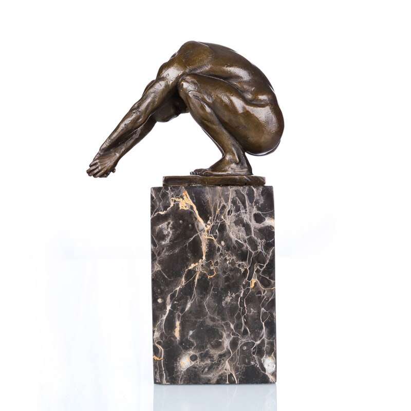 Modern Bronze Sculpture <br/> 'The Diver'
