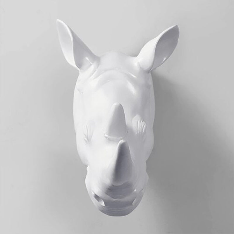 Rhinoceros Wall Sculpture <br/> Dining Room Wall Decor