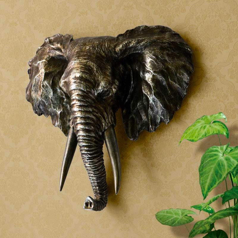 Elephant Wall Sculpture <br/> Living Room Wall Decor