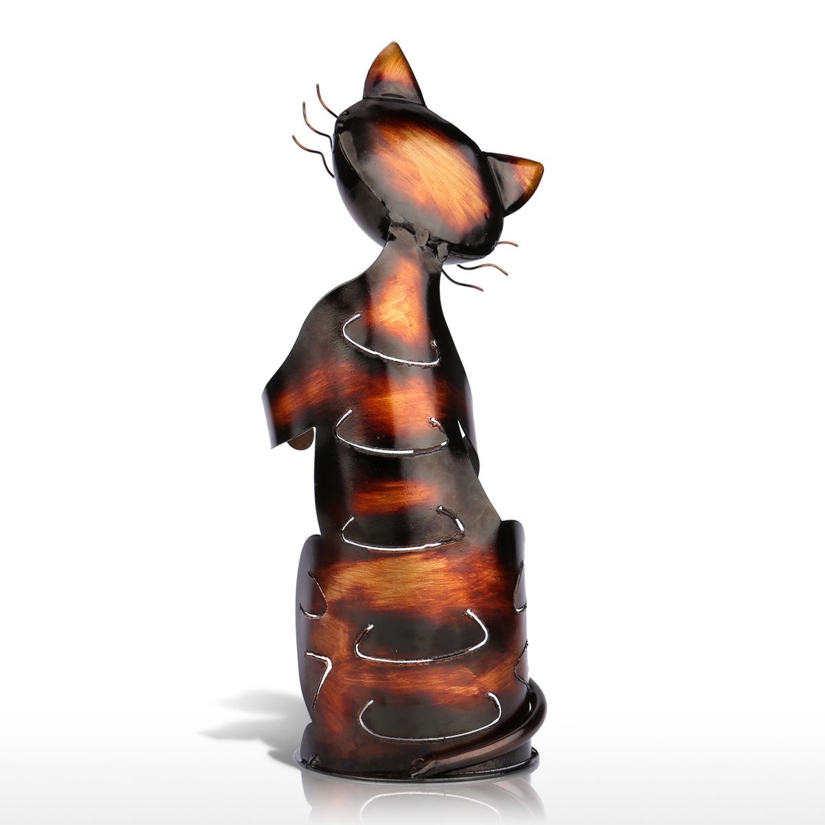 Chrome Cat Wine Holder