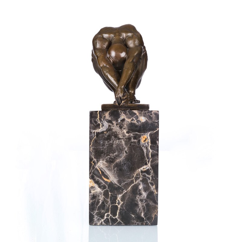 Modern Bronze Sculpture <br/> 'The Diver'